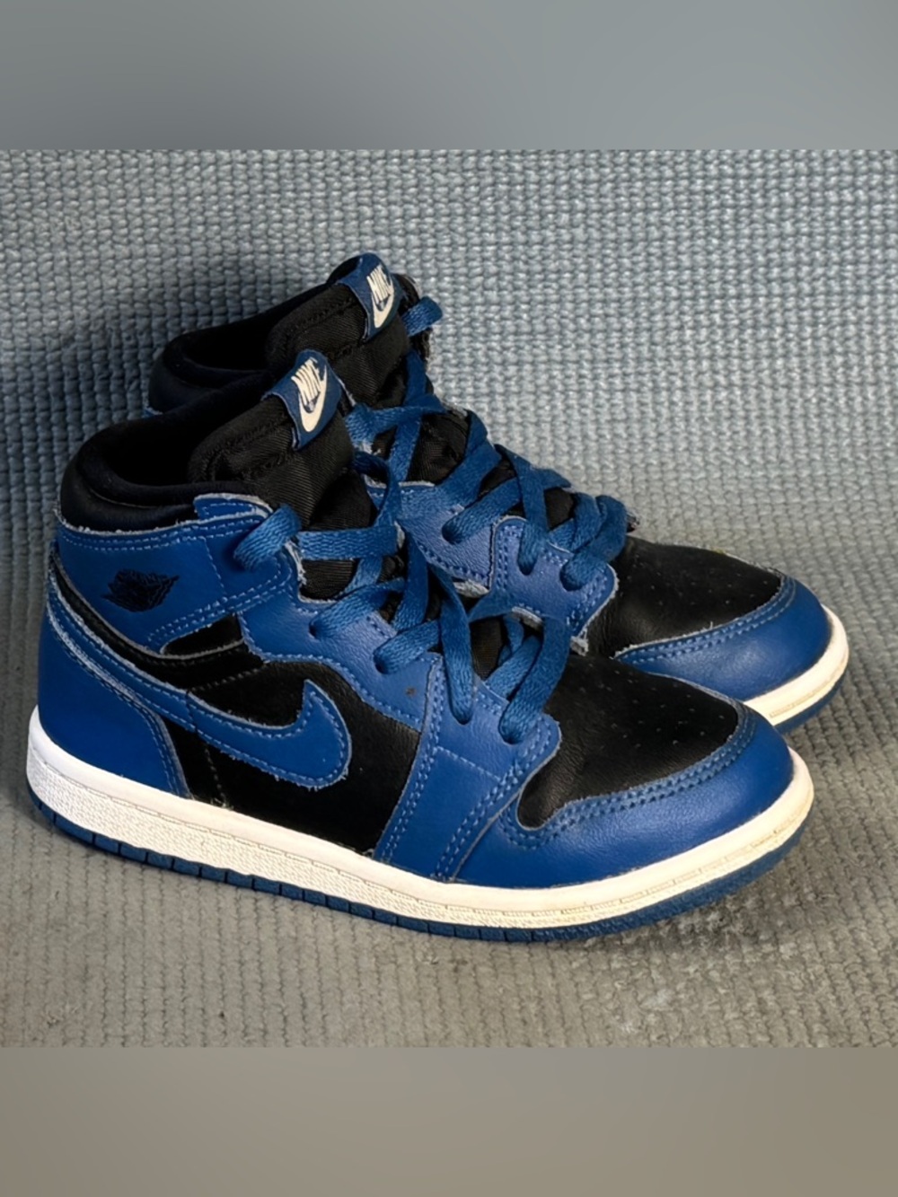 Nike Air Jordan 1 Retro High OG Dark Marina Blue Shoes AQ2665-404 Toddler Sz 10C